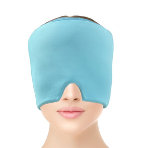 Migraine Relief Hat Cold Therapy Migraine Relief Products Comfortable Head Wrap Ice Pack Eye Mask For Puffy Eyes