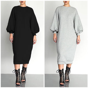 Puff sleeve dress