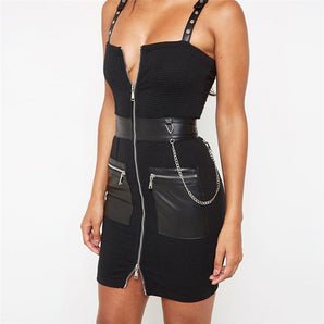 Sleeveless Zip Dress