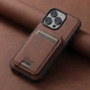 SUTENI Wallet Phone Case Card Holder Leather Magnetic Pocket Cover For