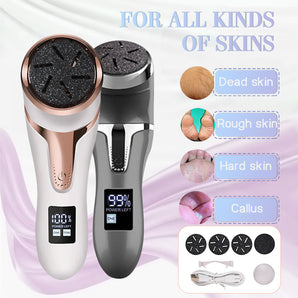 LCD Digital Display Electric Vacuum Cleaner Foot Scrubber Exfoliating Pedicure