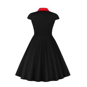 Short Sleeve Rockabilly Vintage Dress